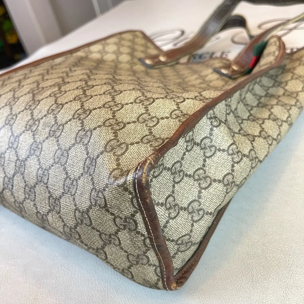 Gucci GG Logo Printed Totes Shoulder Bag - Picture 11 of 16